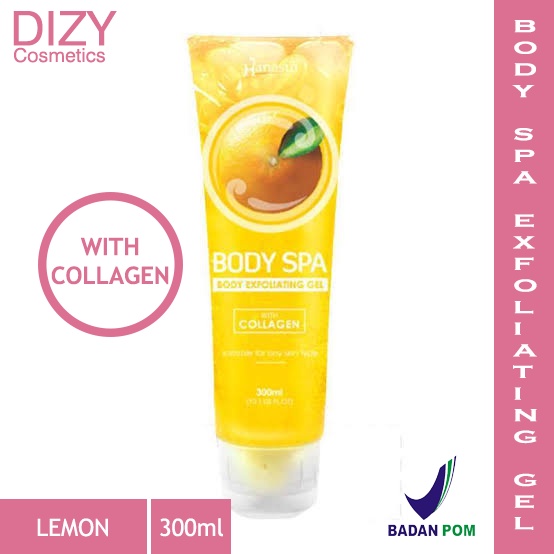 Jual DIZY Hanasui Body Spa Exfoliating Gel Lemon With Collagen 300 Ml