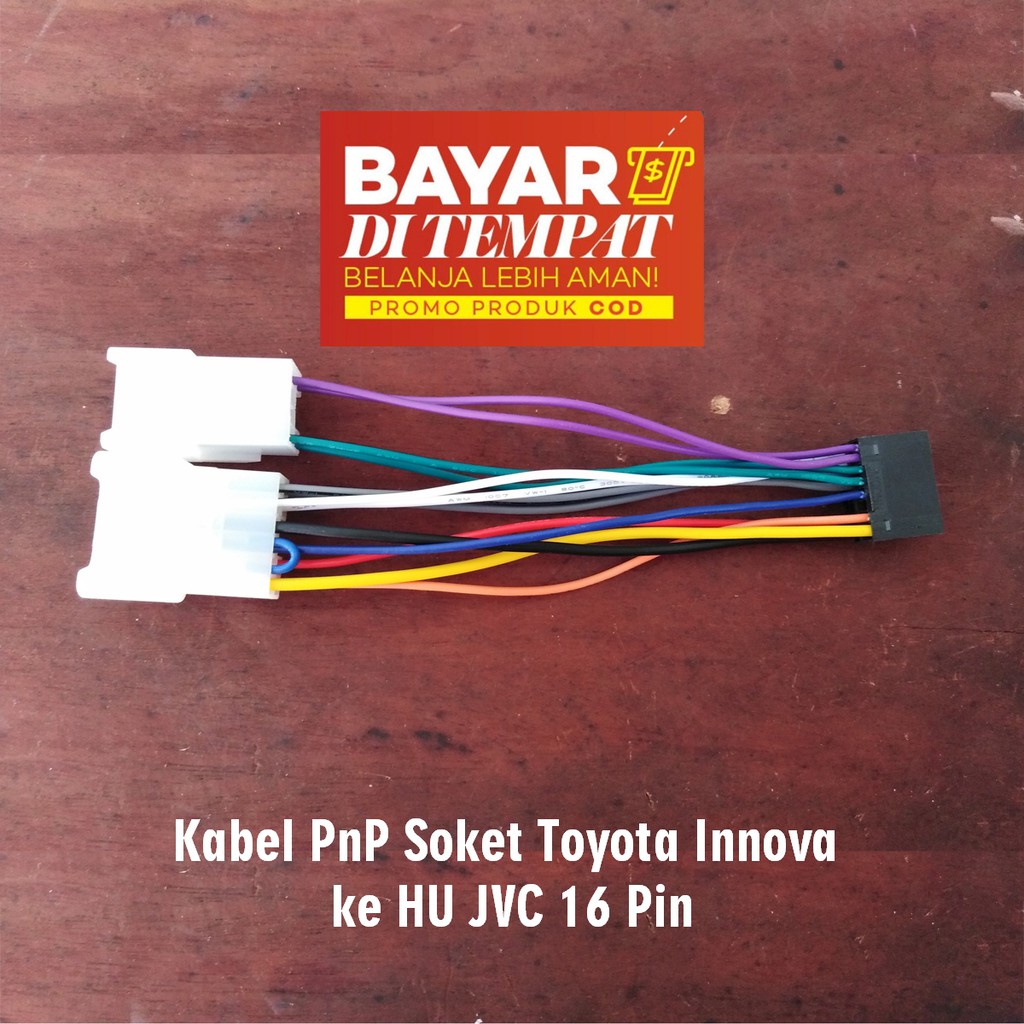 Jual Kabel Pnp Soket Toyota Innova Ke Soket Jvc Pin Head Unit