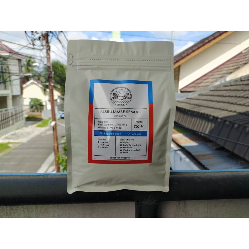 Jual Kopi Bubuk Robusta Gunung Semeru Kemasan 500gr Bubuk Kopi