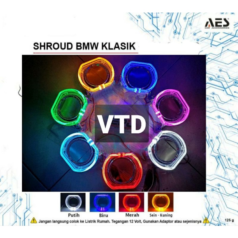 Jual Shroud Projie Projector HID AES BMW Style 2 5 Inchi 3 Inchi