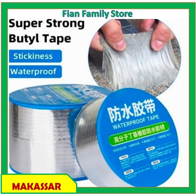 Jual Lakban Aluminium Foil Waterproof Tape Butyl Lem Talang Pipa Anti