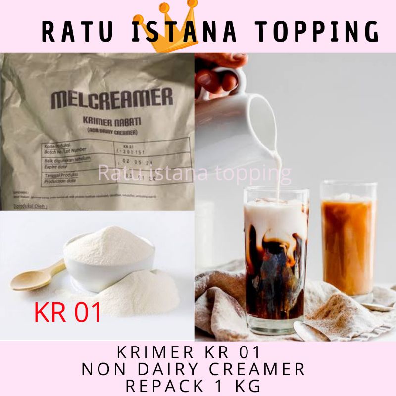 Jual MELCREAMER KR 01 REPACK 1 KG NON DAIRY CREAMER KRIMER MELKRIMER 1