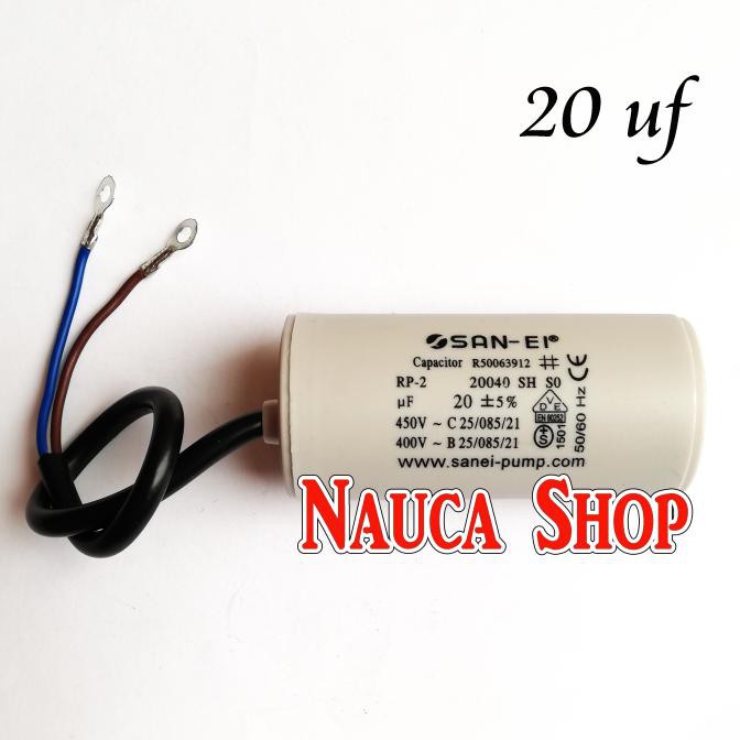 Jual Terlaris 20 Uf 450 V SAN EI Capacitor Kapasitor Bulat