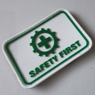 Jual Patch Rubber Satu Set Logo Safety First Kotak Bendera Indonesia