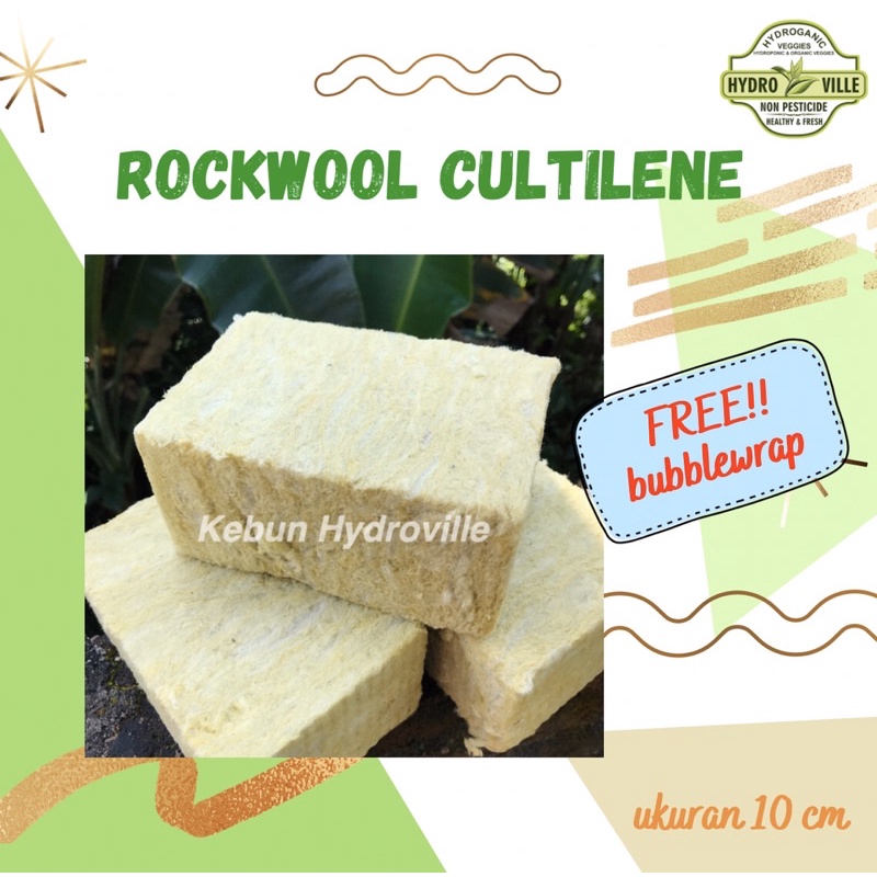 Jual Rockwool Cultilene Media Tanam Hidroponik Size Cm Shopee