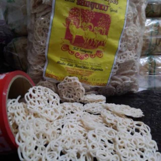 Jual Krupuk Mentah Rantai Putih Sedang Cap Shinjuku Kambing Lima