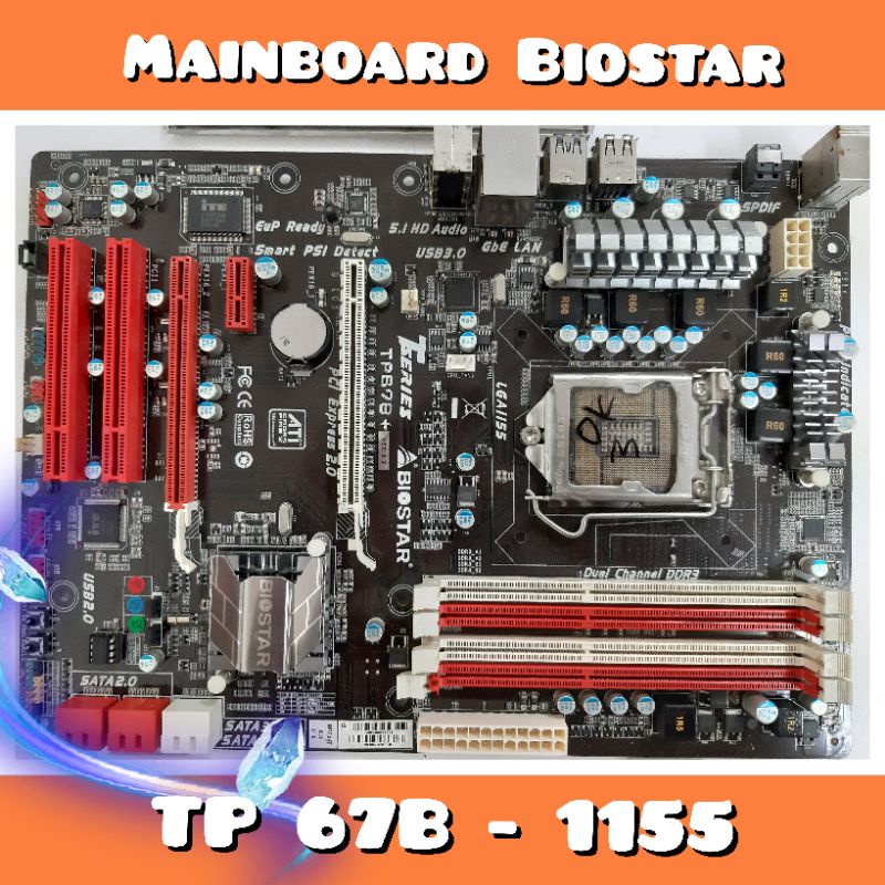 Jual Mainboard Biostar Tp67 Socket 1155 Shopee Indonesia