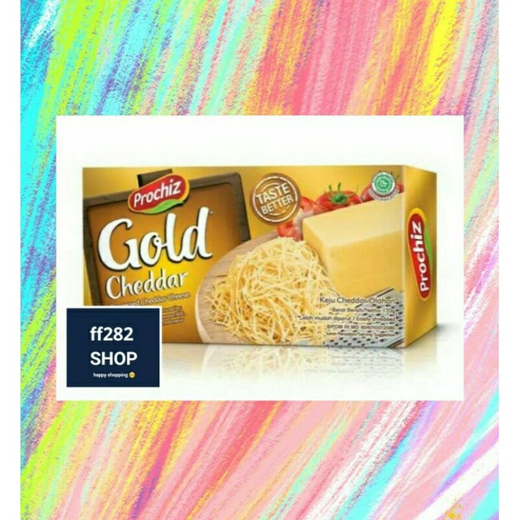 Jual Prochiz Keju Gold Cheddar 160 Gram Indonesia Shopee Indonesia