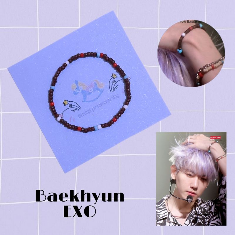 Jual Gelang Idol Korea Kpop Idol Bracelet Baekhyun Exo Shopee