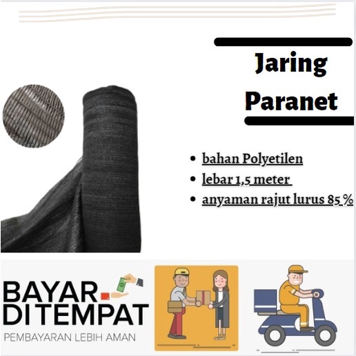 Jual Jaring Paranet 85 Lebar 1 5 Meter X 5 Meter Atap Rumah Kebun