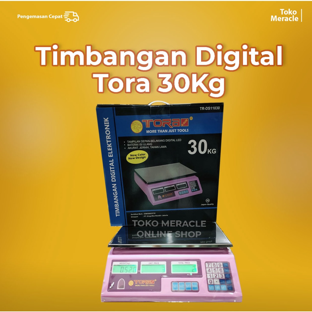 Jual Timbangan Digital Tora 30Kg TR DS11030 Shopee Indonesia