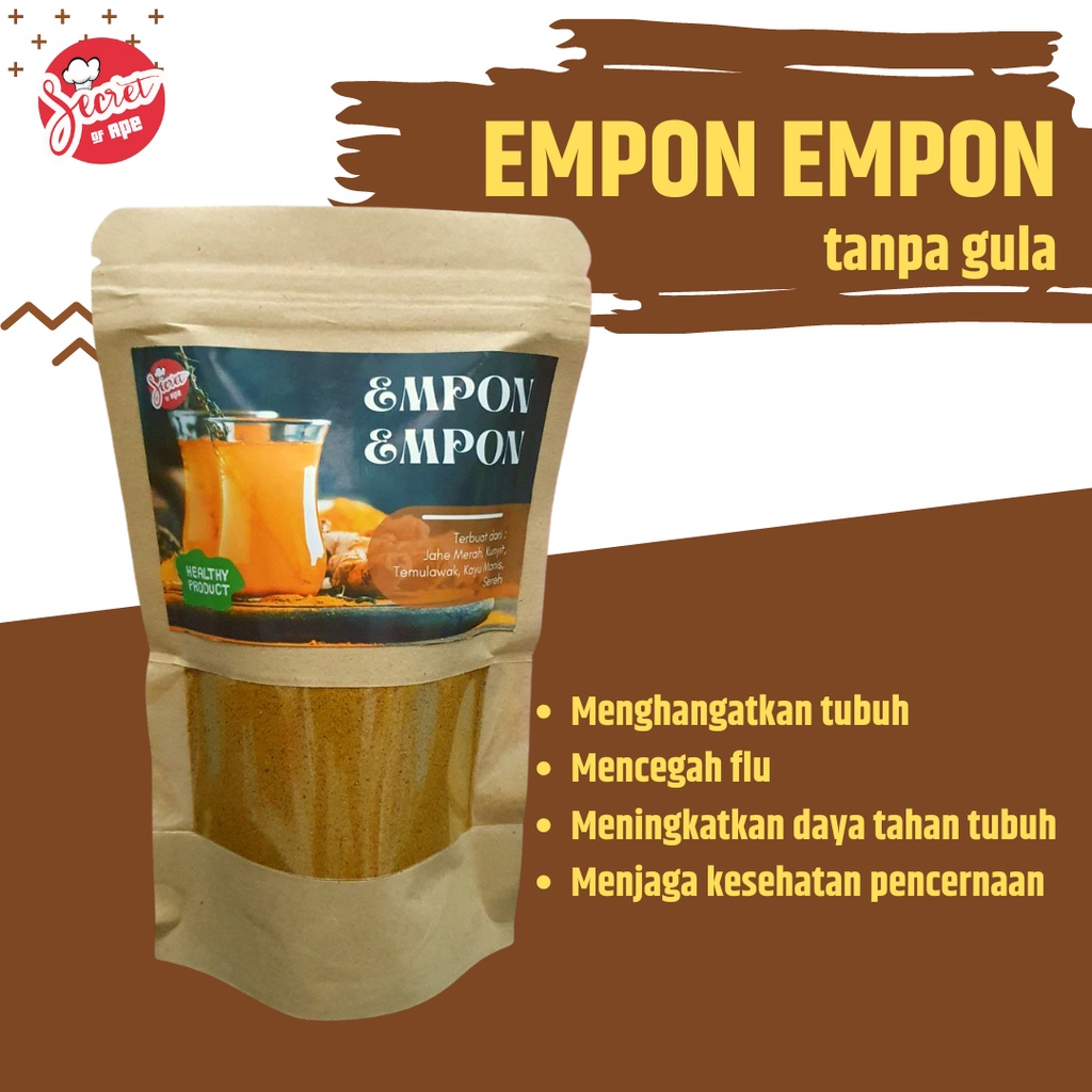 Jual Jamu Empon Empon Bubuk Tanpa Gula Jamu Mpon Mpon Herbal Jahe