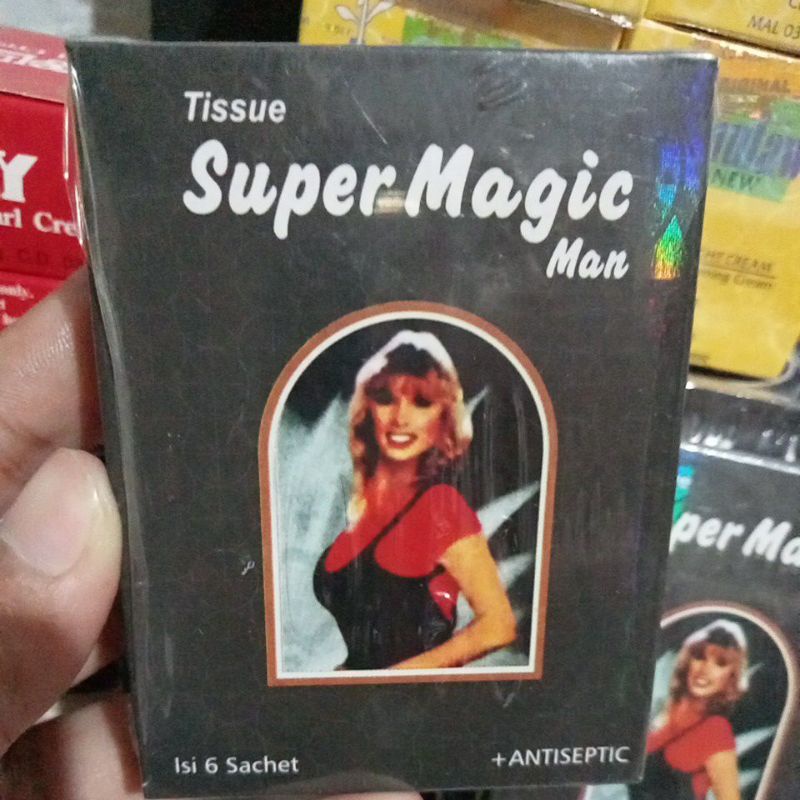 Jual Super Magic Man Tissue Antiseptic Hitam Shopee Indonesia