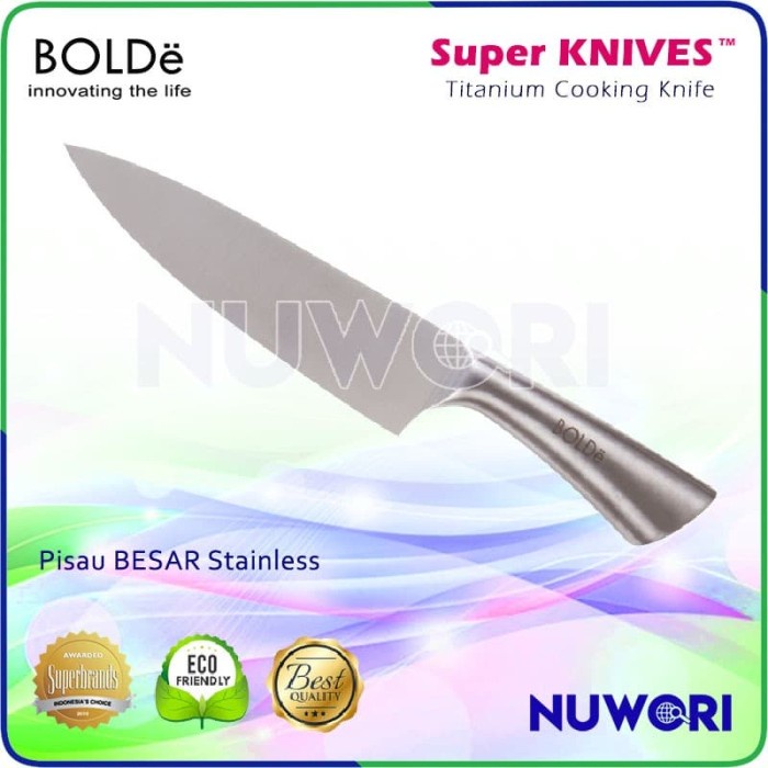 Jual Hemat Pisau Dapur Besar Stainless Bolde Super Knives Titanium