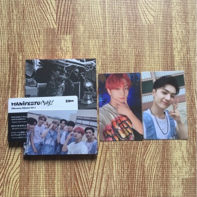 Jual Official Album Photocard Enhypen Manifesto Day One Weverse Ver Wvs