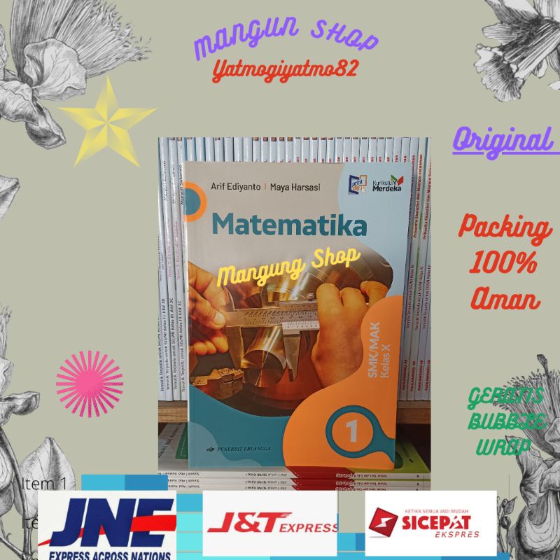 Jual Buku Matematika Kelas X 10 SMK Kurikulum Merdeka Erlangga Shopee