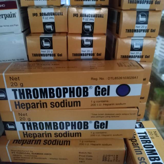 Jual THROMBOPHOB GEL Heparin Sodium Shopee Indonesia