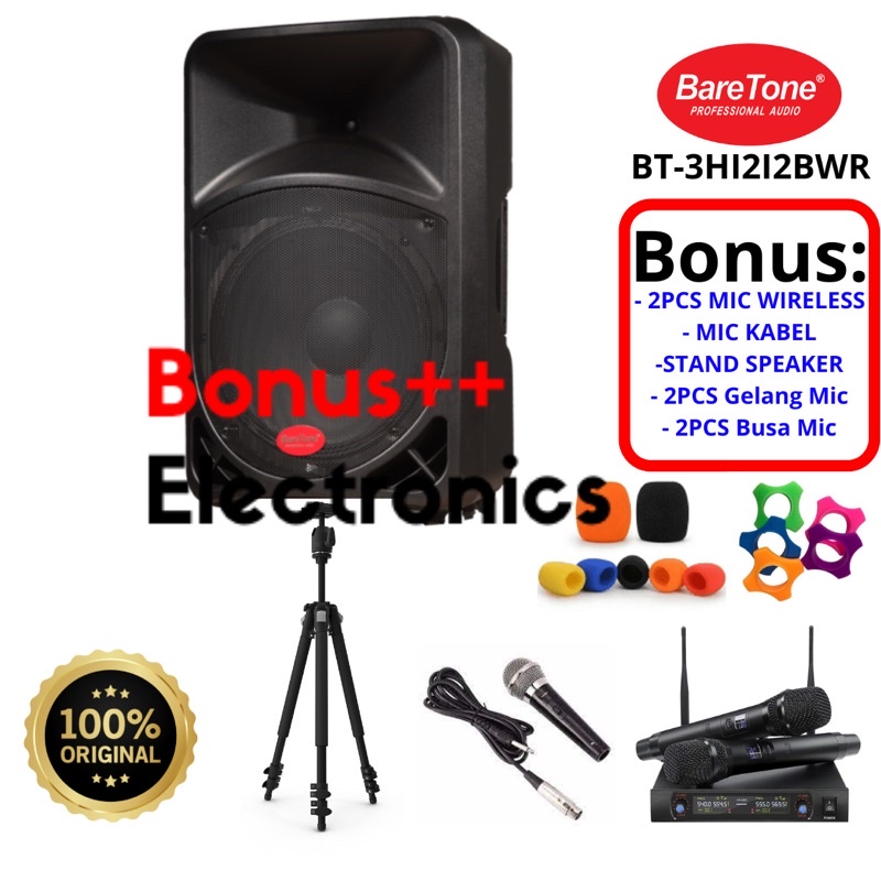 Jual Speaker Portable Bartone In Inch Bt H Bwr Bt H Bwr