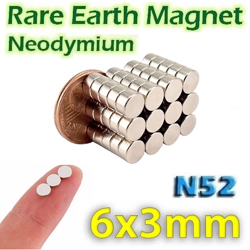 Jual Pcs X Mm Strong Magnet Neodymium Silinder Bulat Kecil N