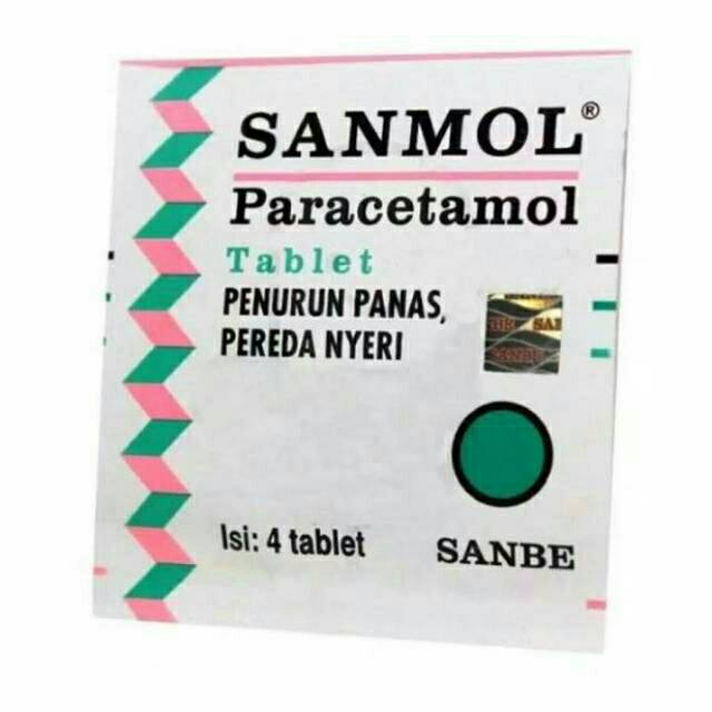 Jual Sanmol Paracetamol Obat Demam Panas Meriang Pusing Pilek