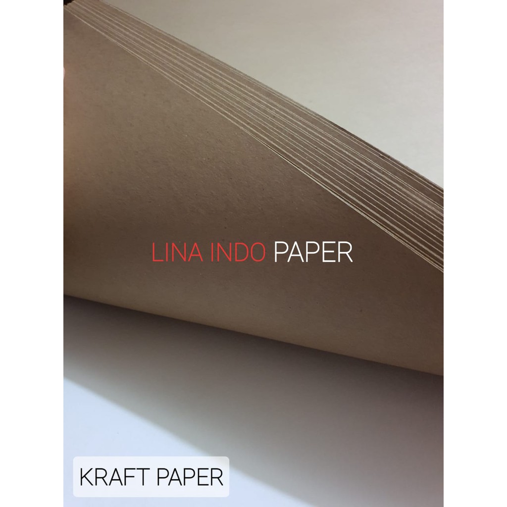 Jual Kertas Kraft Liner 275 Gr Uk 90x120 Cm Brown Paper Craft