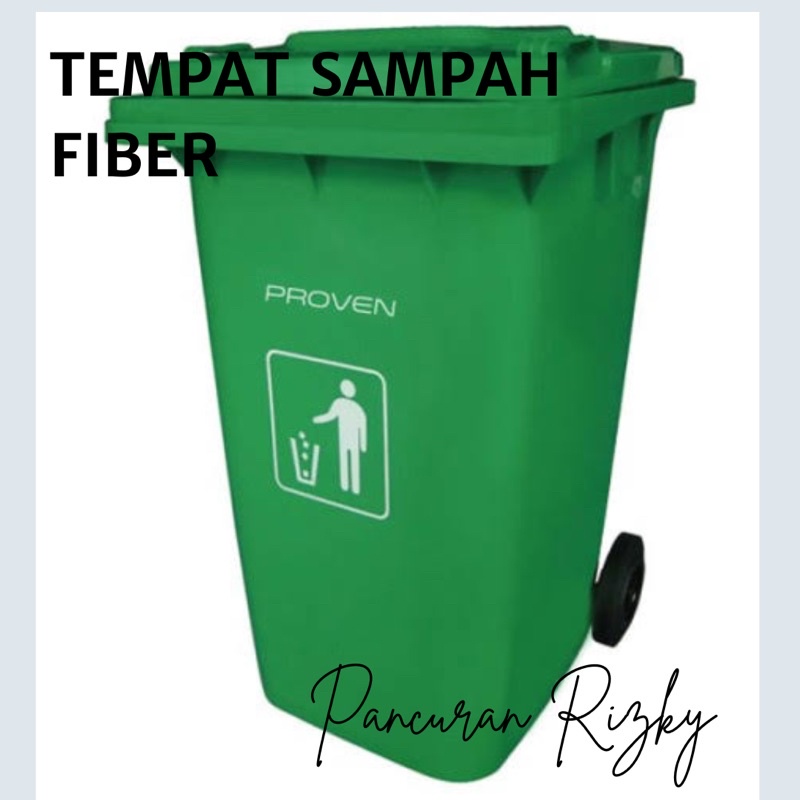 Jual JUAL TONG SAMPAH FIBER BERODA 120 LITER TONG SAMPAH FIBERGLASS