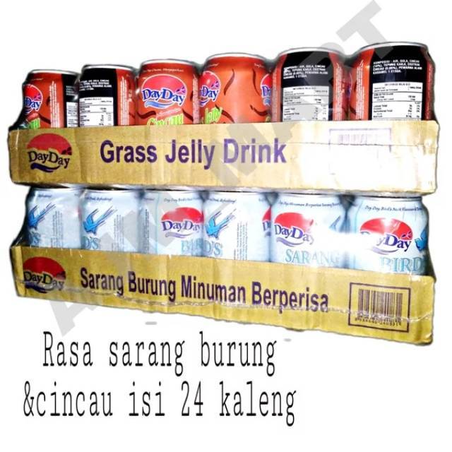 Jual Minuman Kaleng Sarang Burung Kundur Teh Kembang Cincau Isi