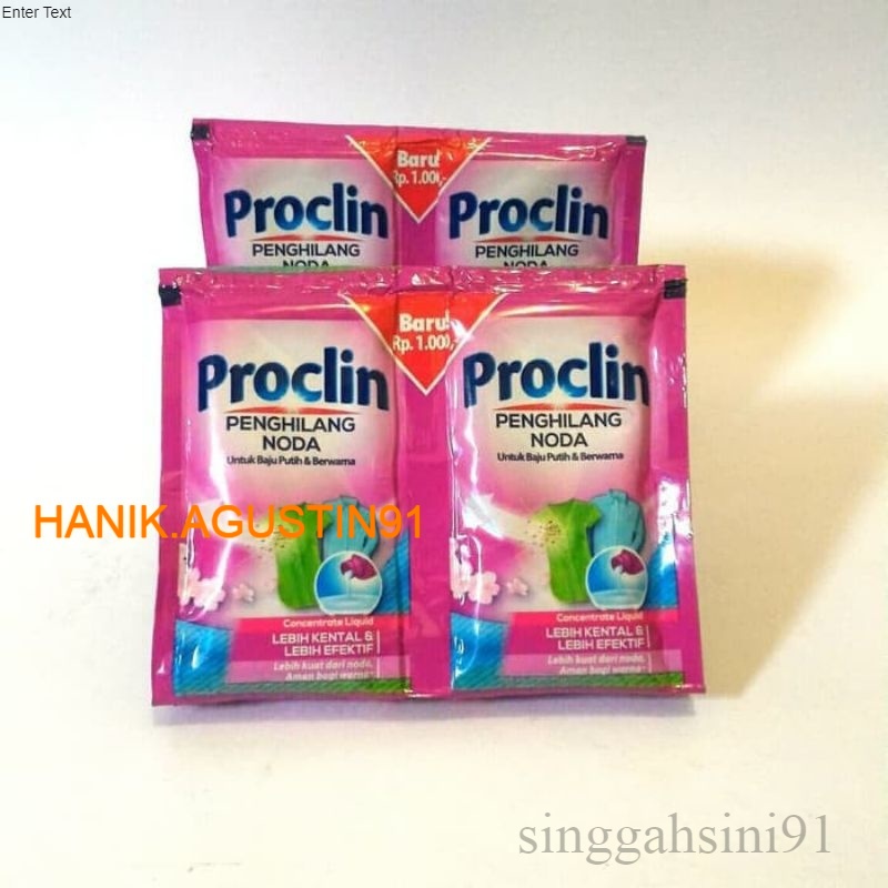 Jual Ss Proclin Pemutih Sachet Anti Bakteri Disinfektan Isi Pcs