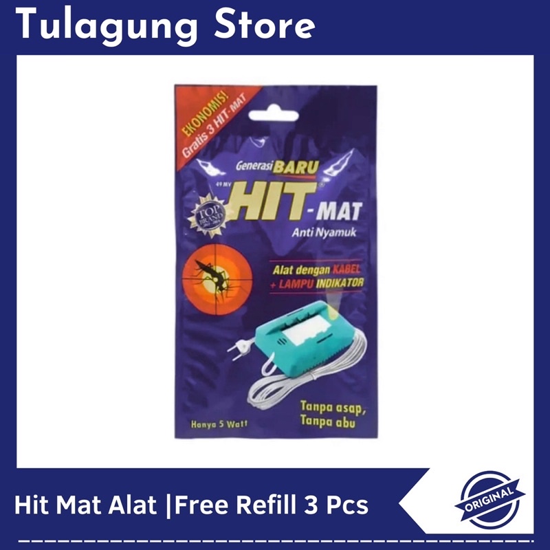 Jual Obat Nyamuk Elektrik Hit Mat Alat Free Refill 3pcs Shopee Indonesia