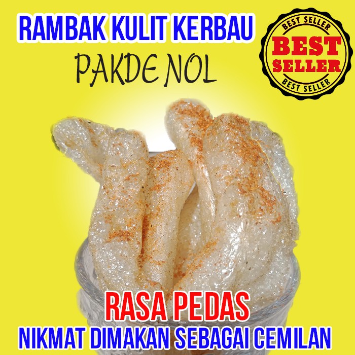 Jual RAMBAK KERBAU RASA PEDAS Kerupuk Kulit Cemilan Snack Dorokdok