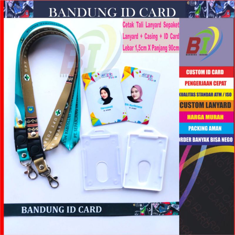 Jual Sepaket Tali Lanyard Id Card Dan Case Cetak Tali Lanyard Id Card