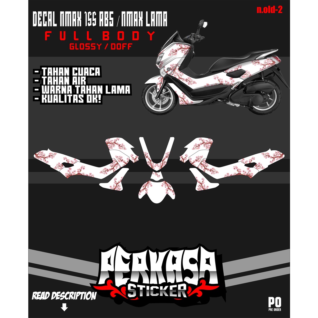 Jual Sticker Decal Yamaha Nmax Abs Nmax Lama Full Body N Old