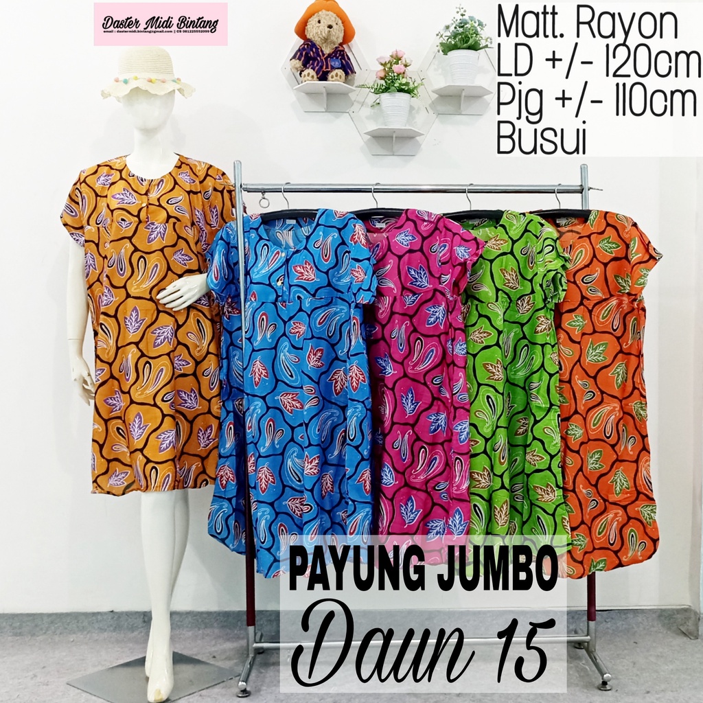 Jual Daster Payung JUMBO Daun 15 TIDAK ECER KLIK 5X Shopee Indonesia