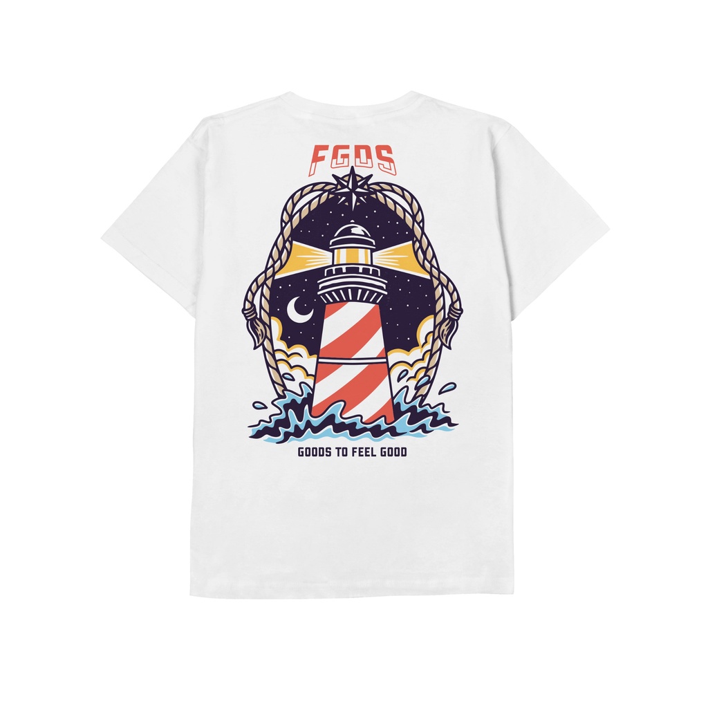 Jual Fairgoods Kaos The Lighthouse Putih Shopee Indonesia