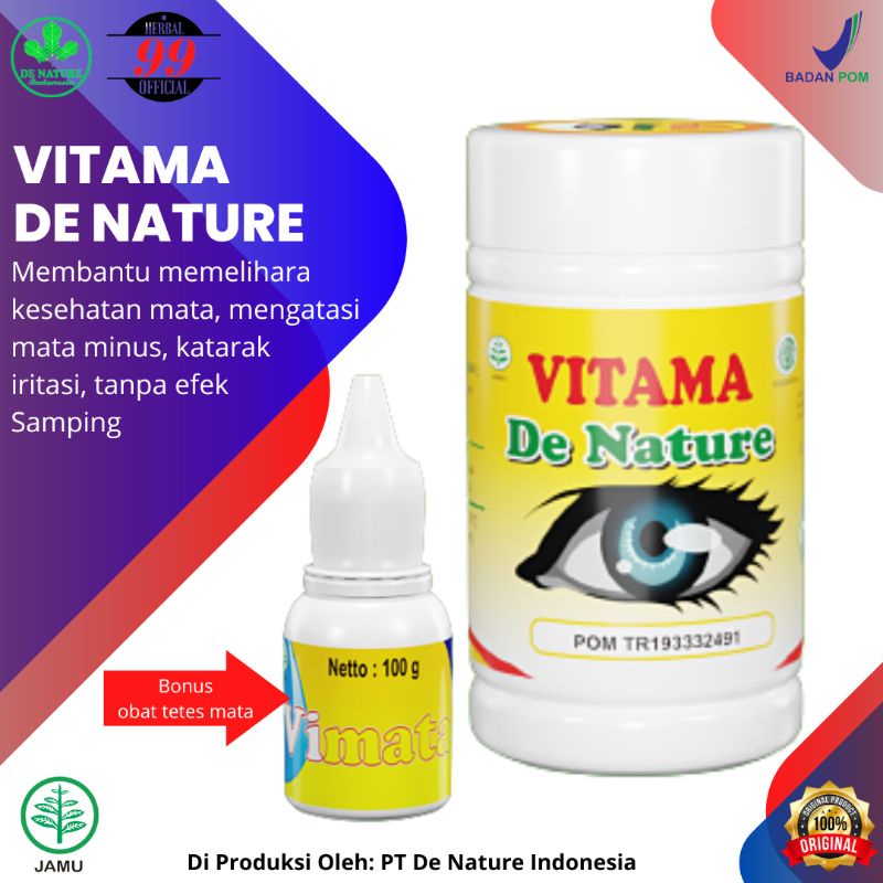 Jual Vitama Sehat Mata Original 100 ASLI Obat Mata Katarak Mata Minus