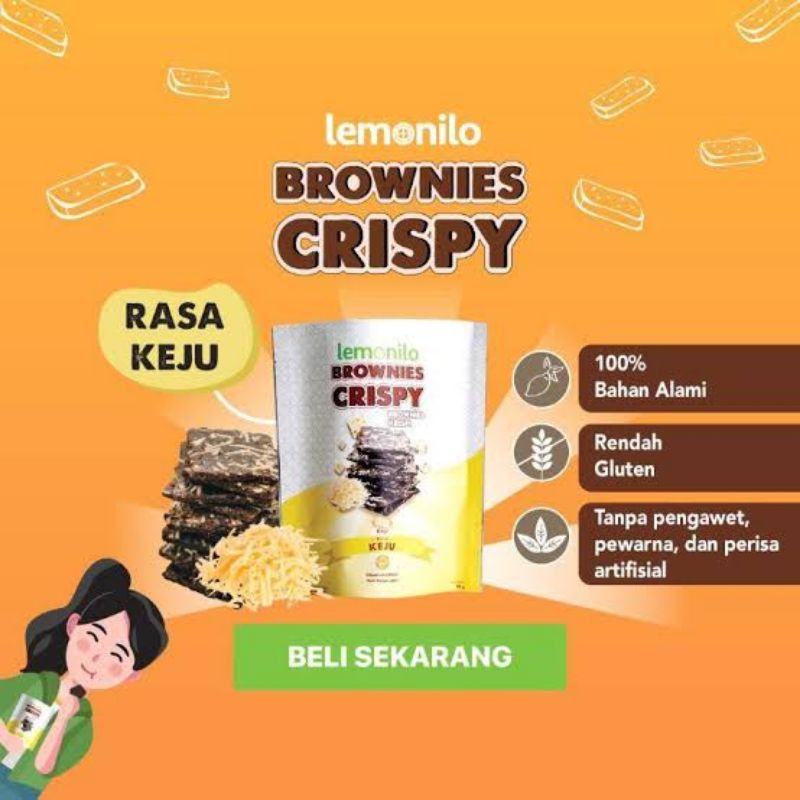 Jual Brownies Crispy Lemonilo Rasa Keju Shopee Indonesia