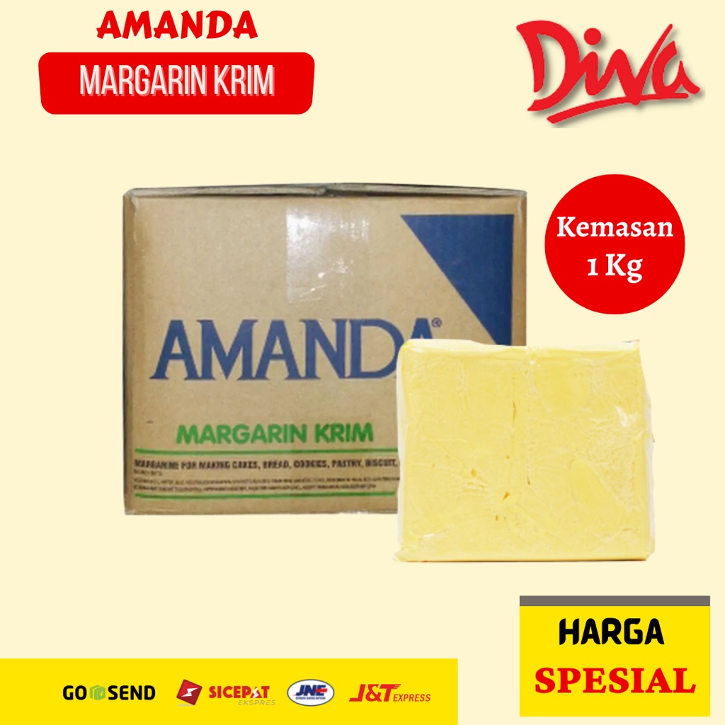 Jual Amanda Margarin Krim Kemasan Kg Mentega Amanda Kuning Shopee