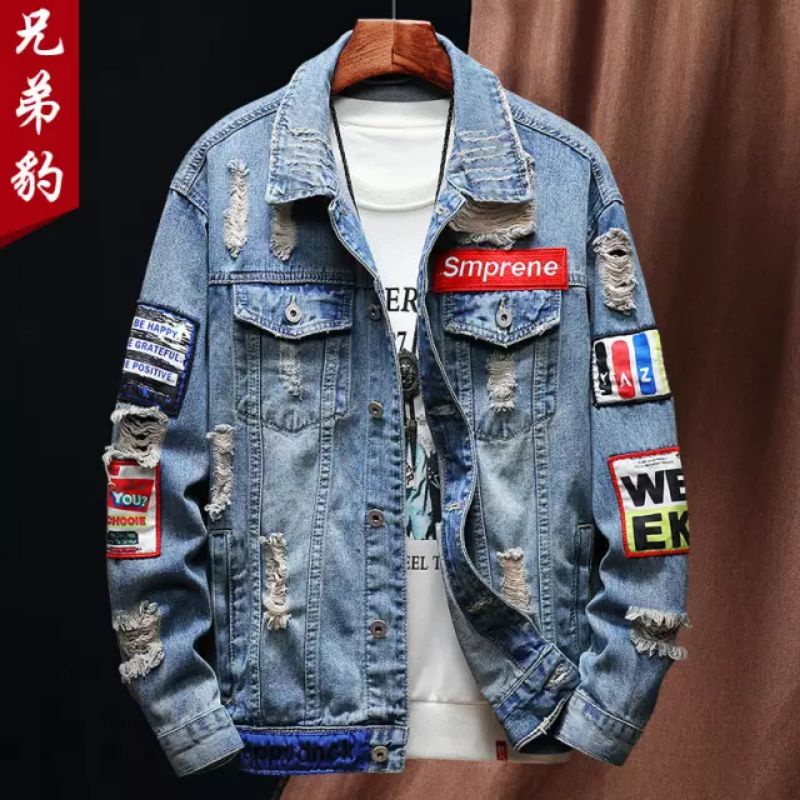 Jual Promo Jaket Jeans Pria Keren Jacket Denim Cwo Murah Jaket Bordir