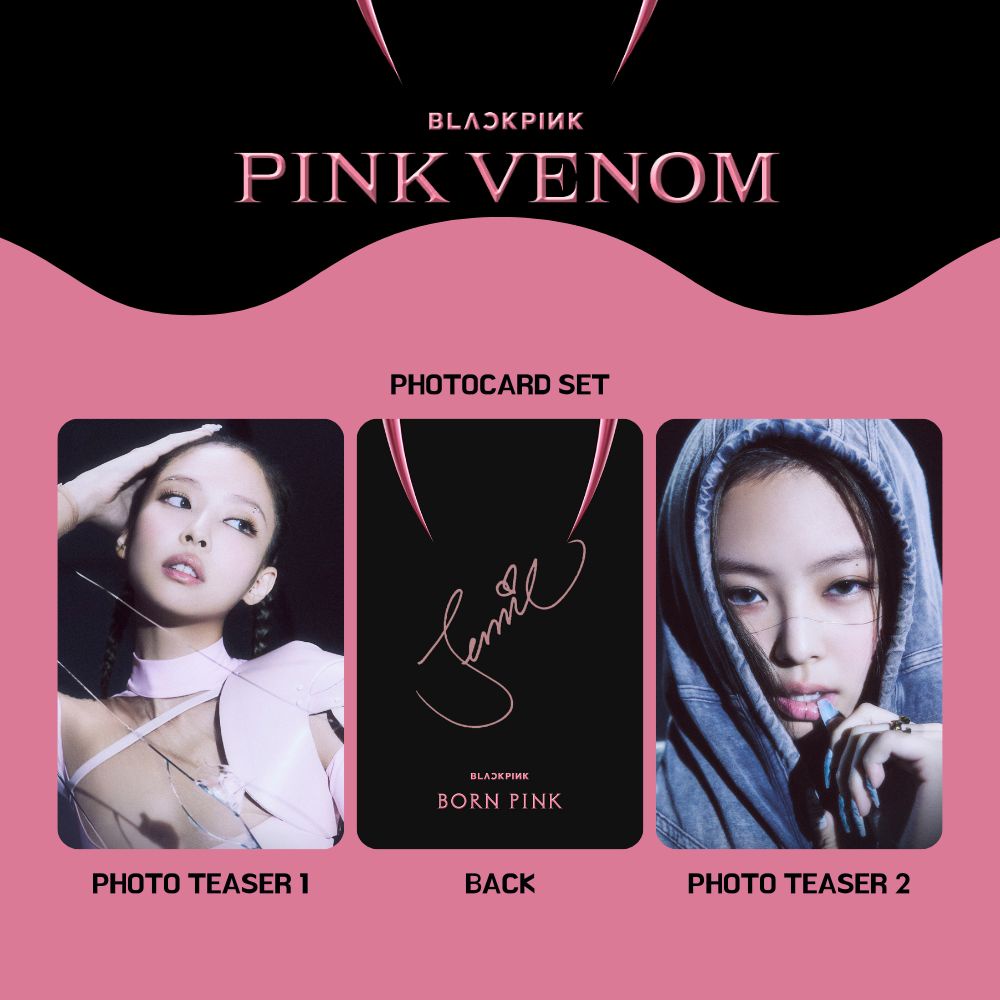 Jual Photocard Blackpink Jisoo Jennie Rose Lisa Pink Venom Dengan Tanda