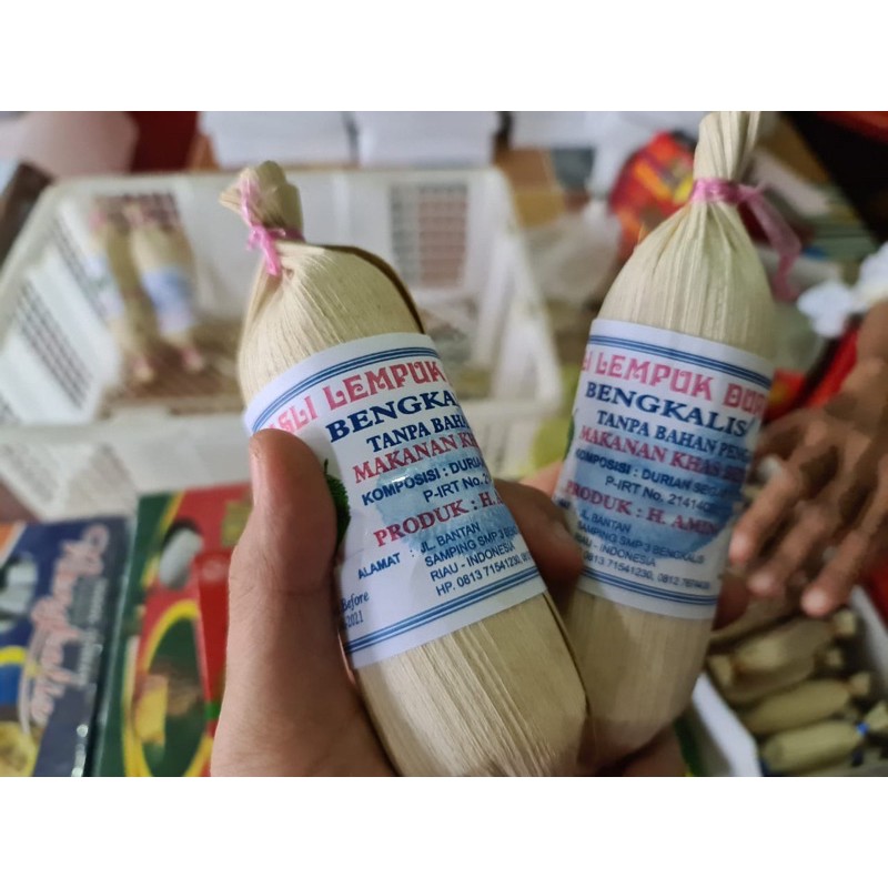 Jual LEMPOK DAN LEMPUK DURIAN KEMASAN BATANG 200GR ASLI KHAS BENGKALIS