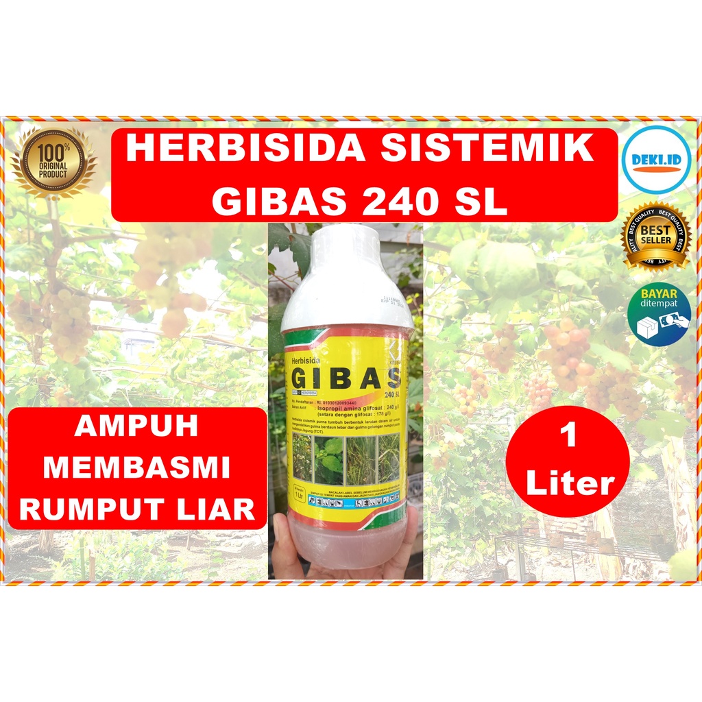 Jual Herbisida Sistemik Ml Gibas Sl Obat Pembasmi Rumput Liar