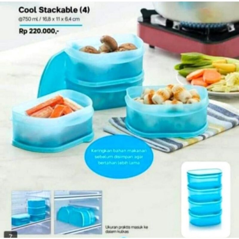 Jual Kotak Makan Tupperware Cooll Stackable Shopee Indonesia