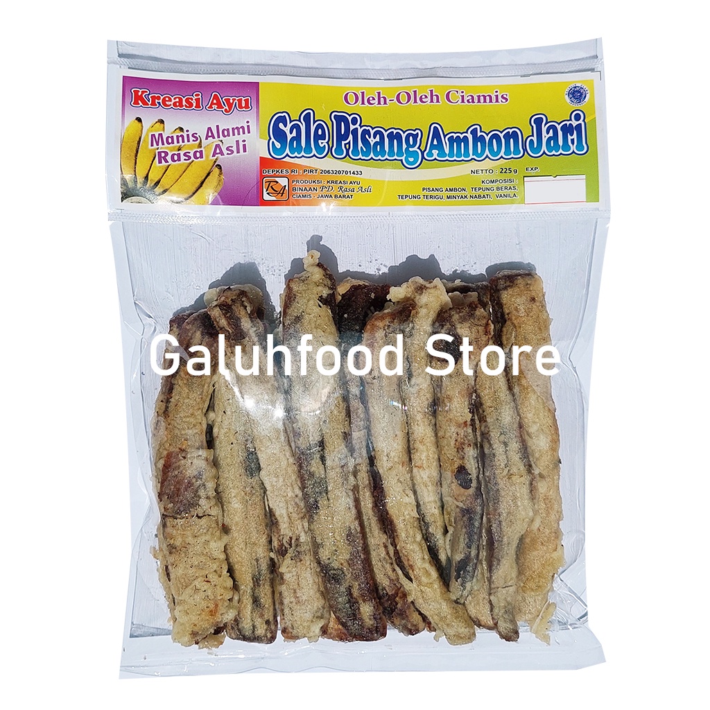 Jual Sale Pisang Kering Jari Ambon Kreasi Ayu Ciamis 225gr Shopee