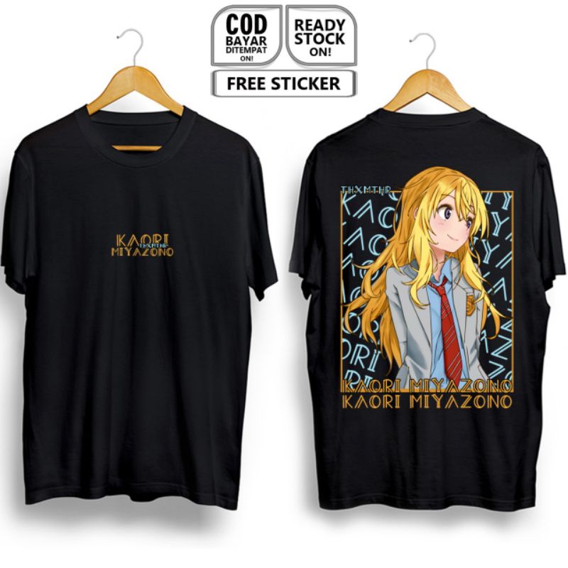 Jual KAOS KAORI MIYAZONO SHIGATSU WA KIMI NO USO WAIFU ANIME MANGA