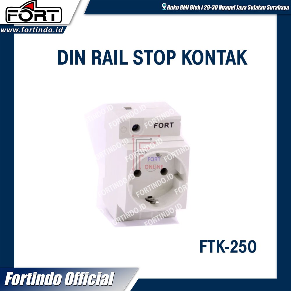 Stop Kontak Din Rail Panel FTK 250 MERK FORT Shopee Indonesia