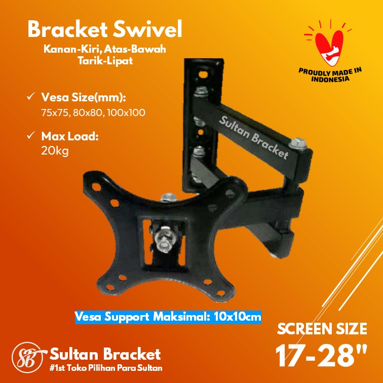 Jual Bracket Swifel Swivel Tv Monitor Led Lcd Inch