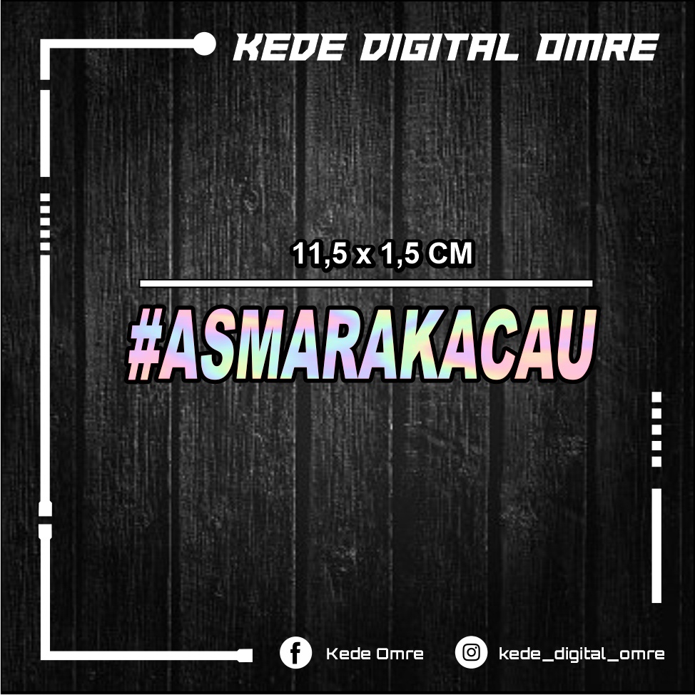 Jual STIKER CUTTING VIRAL ASMARA KACAU Shopee Indonesia