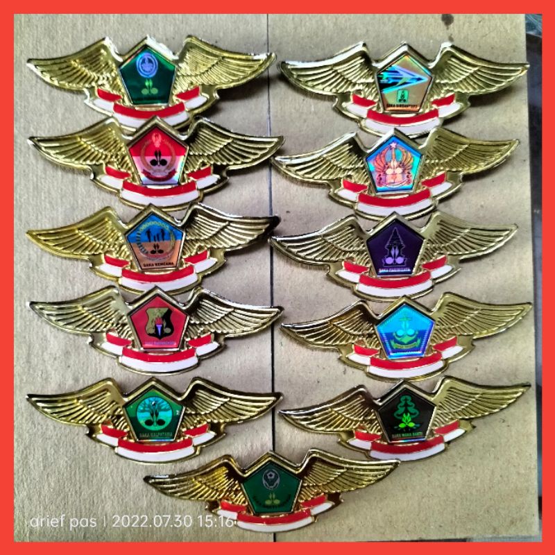 Jual Wing Saka Pin Bros Wirakartika Dirgantara Bahari Kencana