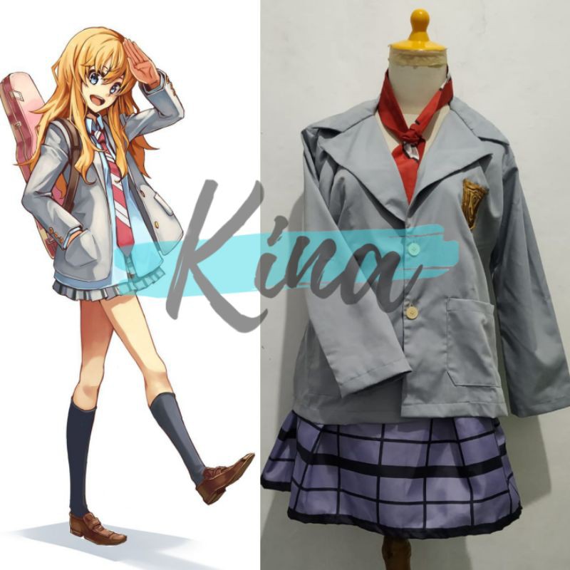 Jual Fullset Your Lie In April Arima Kousei Kaori Miyazono Seifuku