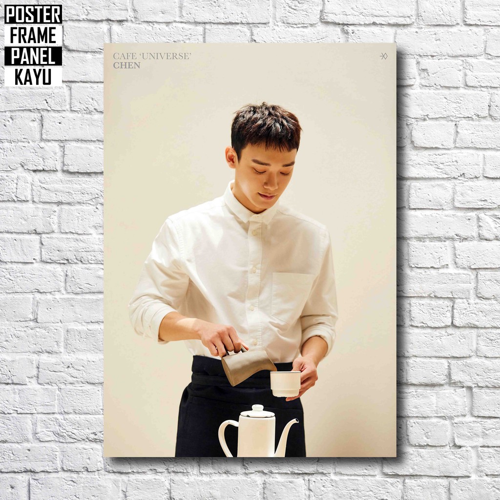 Jual Poster Exo Chen Universe Frame Kayu Solid A Chn Shopee Indonesia